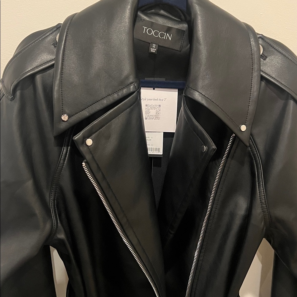BRANDO BELTED BIKER JACKET - Picture 15 of 15